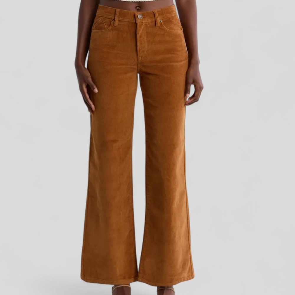 Kensie Girl Wide-Leg Corduroy Jeans in Caramel